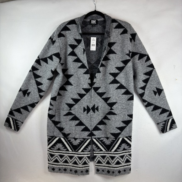 Frye Sweaters - Frye Women's Cozy Cardigan Boho Aztec Green Size Large NWT
